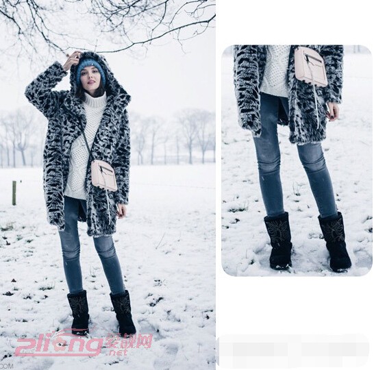 冬季雪地棉靴男士图片_迷彩裤配马丁靴图_配牛仔裤的雪地靴